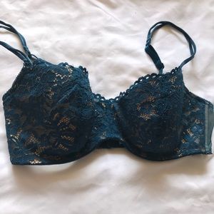 Ciao Bella balconette bra, Blue lace by b.Tempt’d